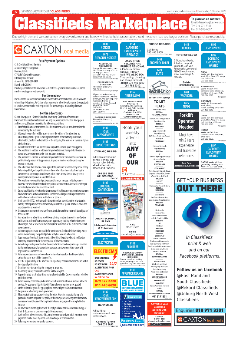 Springs Advertiser 5 October 2023 page 6