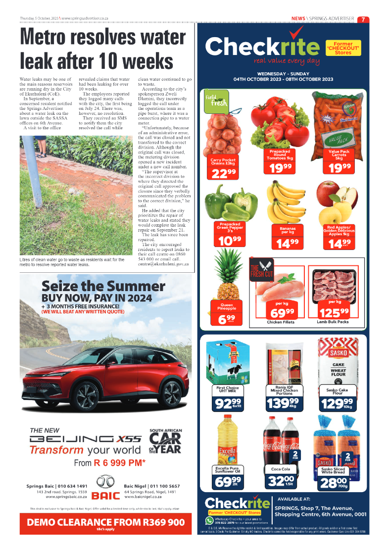 Springs Advertiser 5 October 2023 page 7