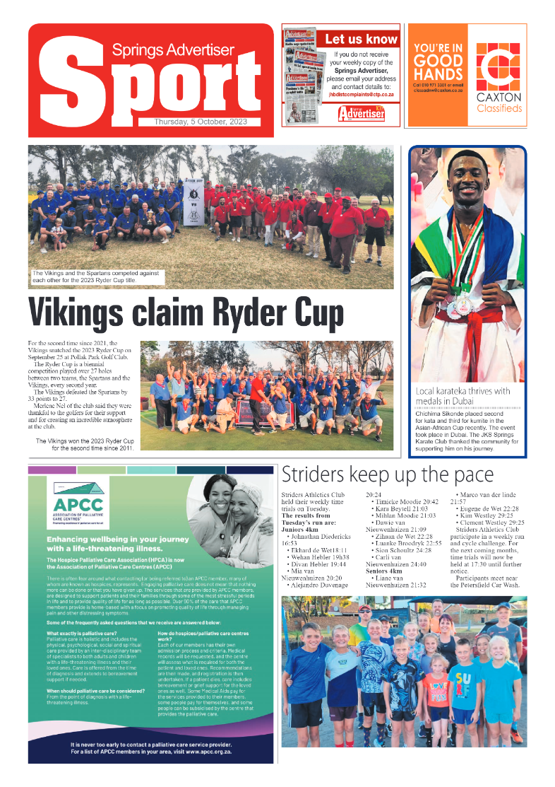 Springs Advertiser 5 October 2023 page 8