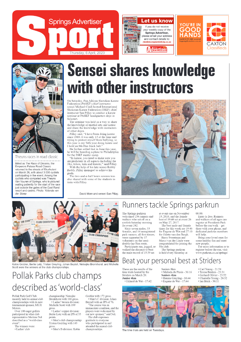 Springs Advertiser 6 April 2023 page 12