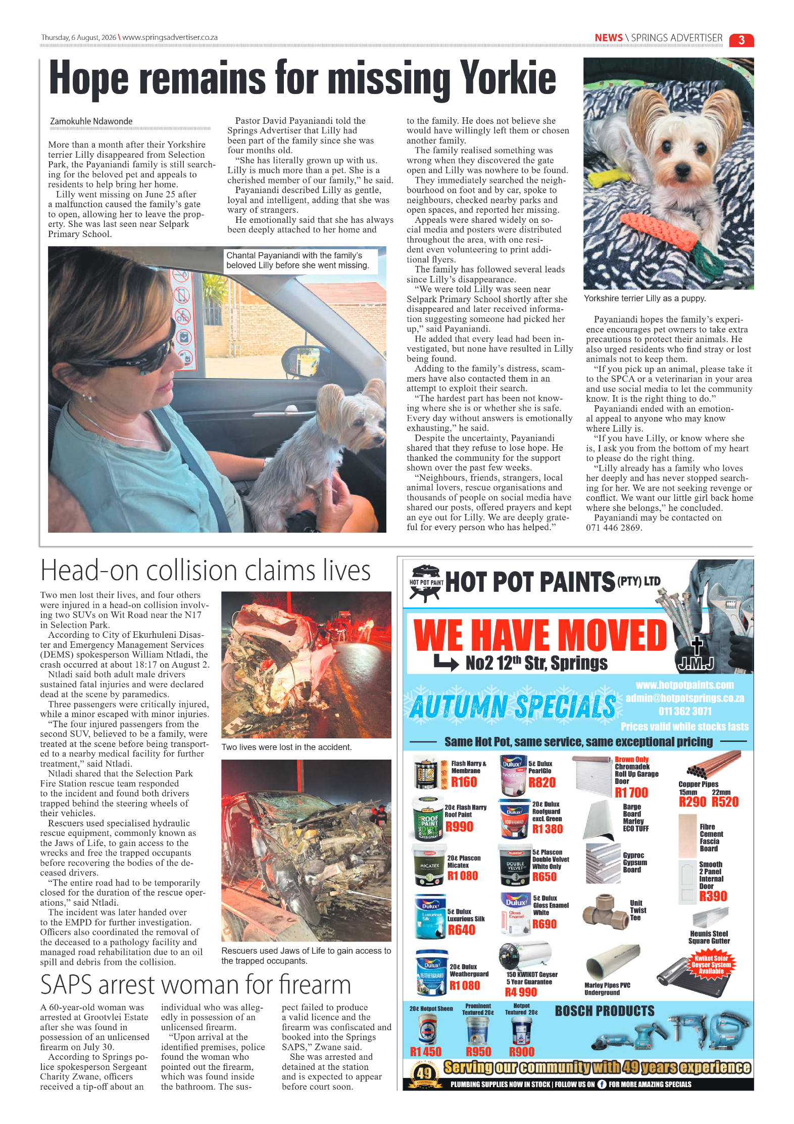 Springs Advertiser 6 August 2026 page 5