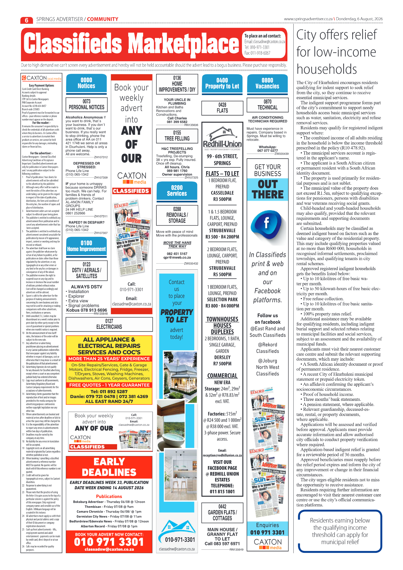 Springs Advertiser 6 August 2026 page 8