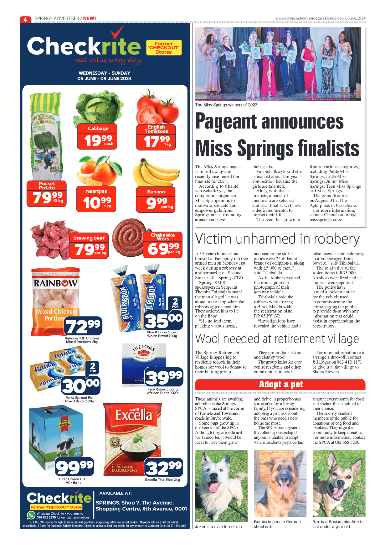 Springs Advertiser 6 June 2024 page 4