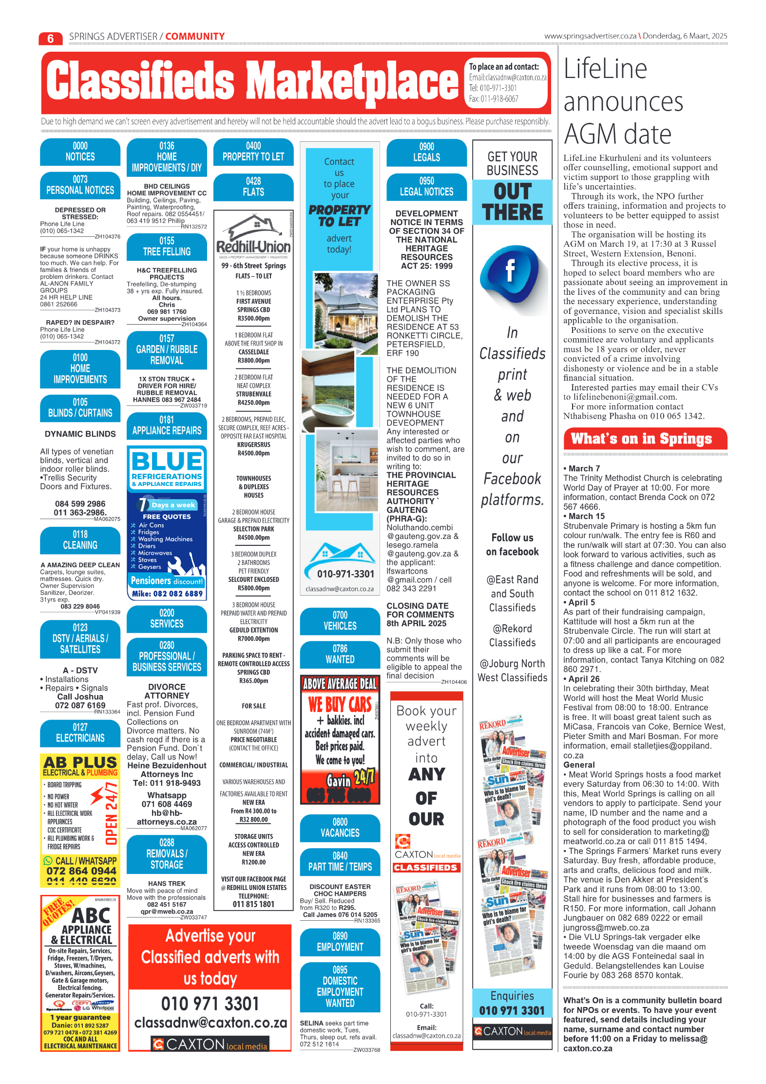 Springs Advertiser 6 March 2025 page 6