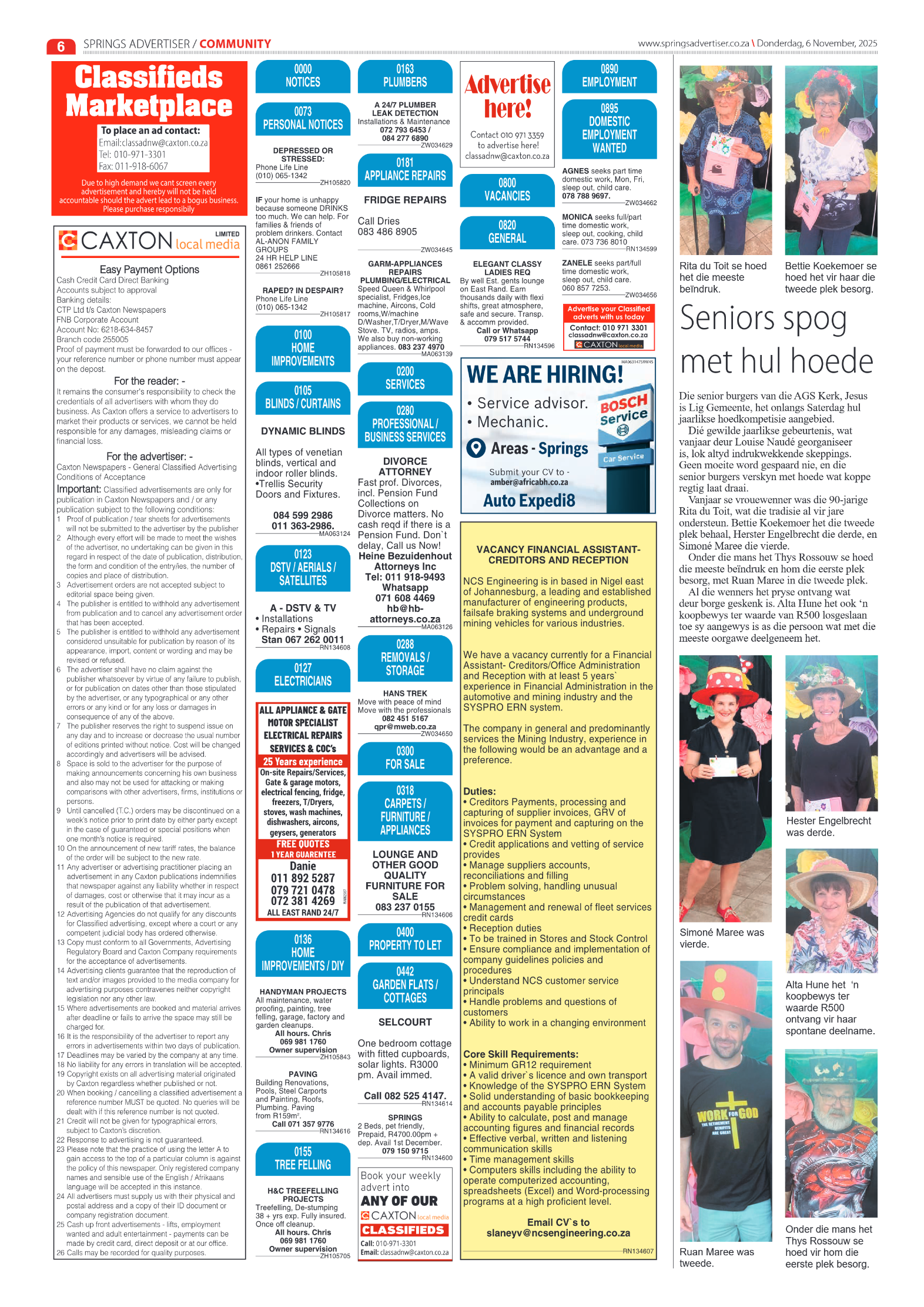 Springs Advertiser 6 November 2025 page 18