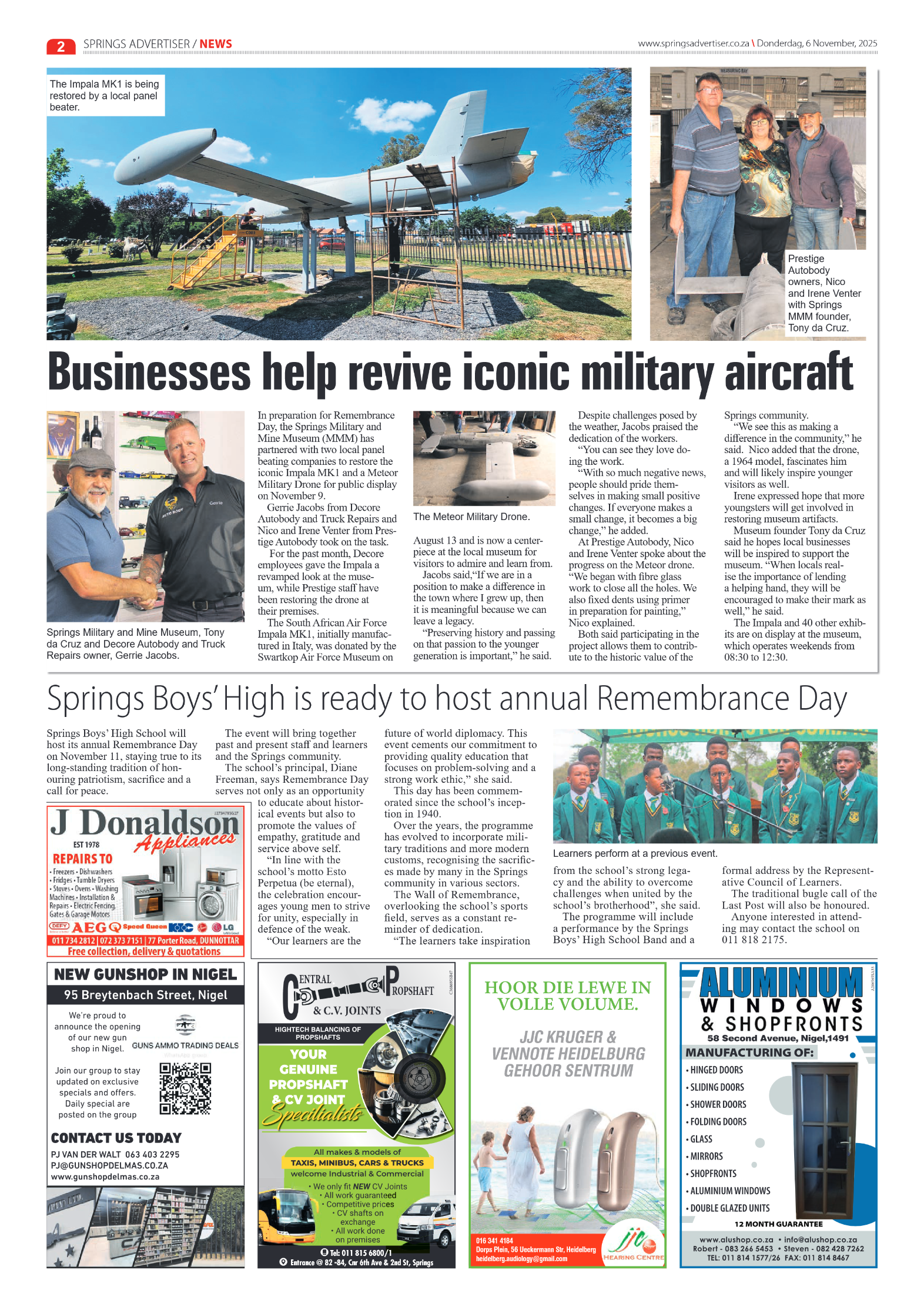 Springs Advertiser 6 November 2025 page 2