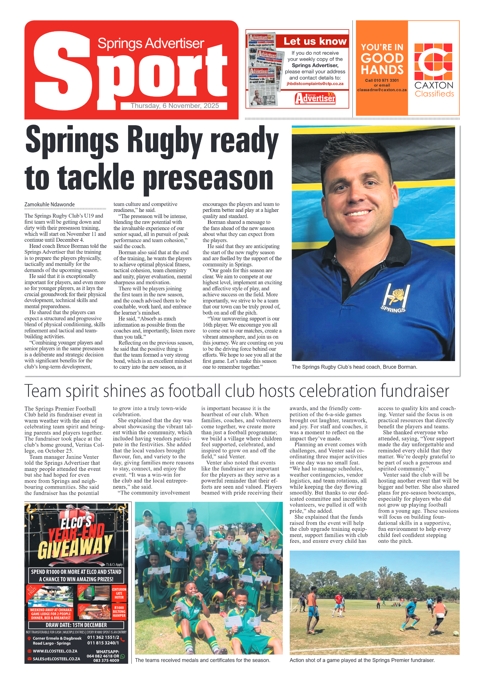 Springs Advertiser 6 November 2025 page 20