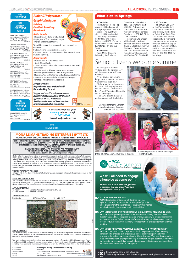 Springs Advertiser 6 October 2022 page 7