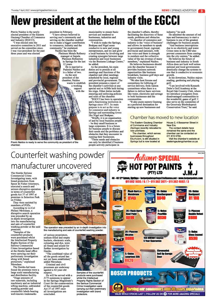 Springs Advertiser 7 April 2022 page 3