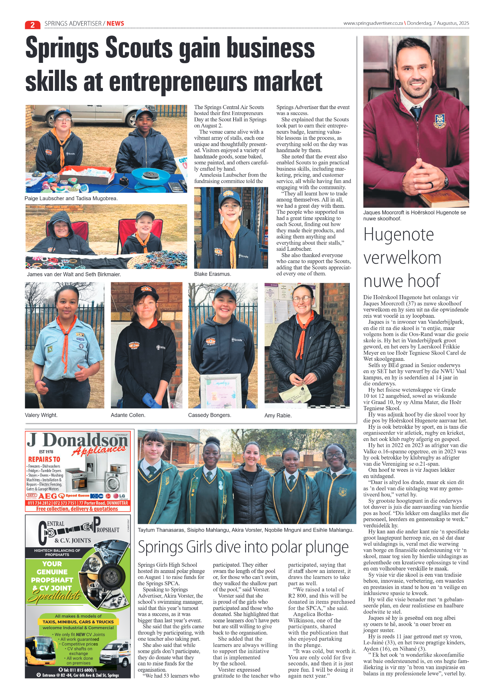 Springs Advertiser 7 August 2025 page 2