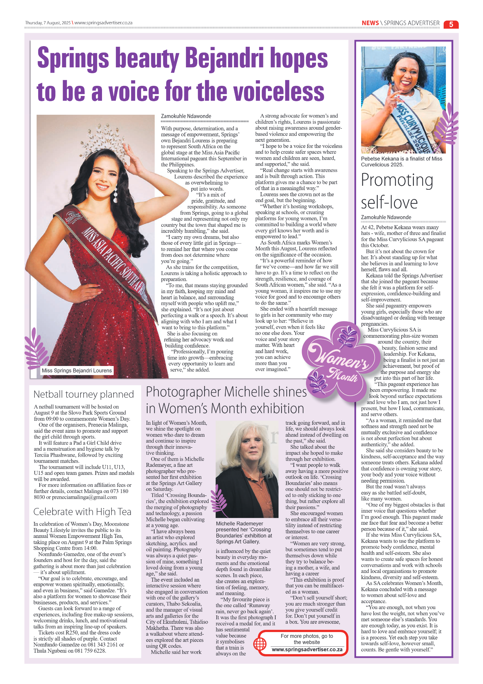 Springs Advertiser 7 August 2025 page 5