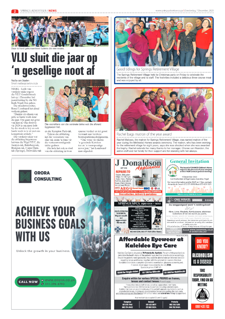 Springs Advertiser 7 December 2023 page 2