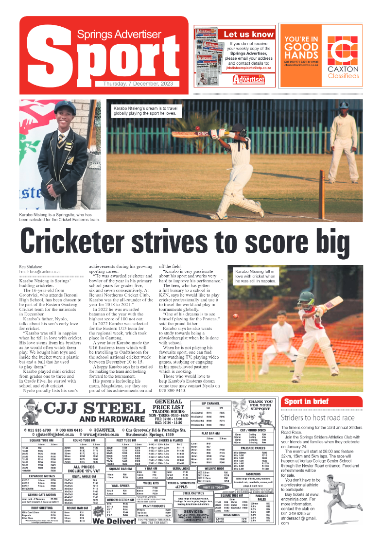 Springs Advertiser 7 December 2023 page 8