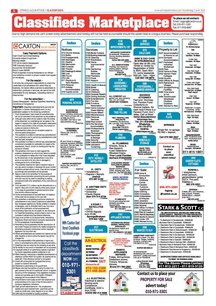 Springs Advertiser 7 July 2022 page 6