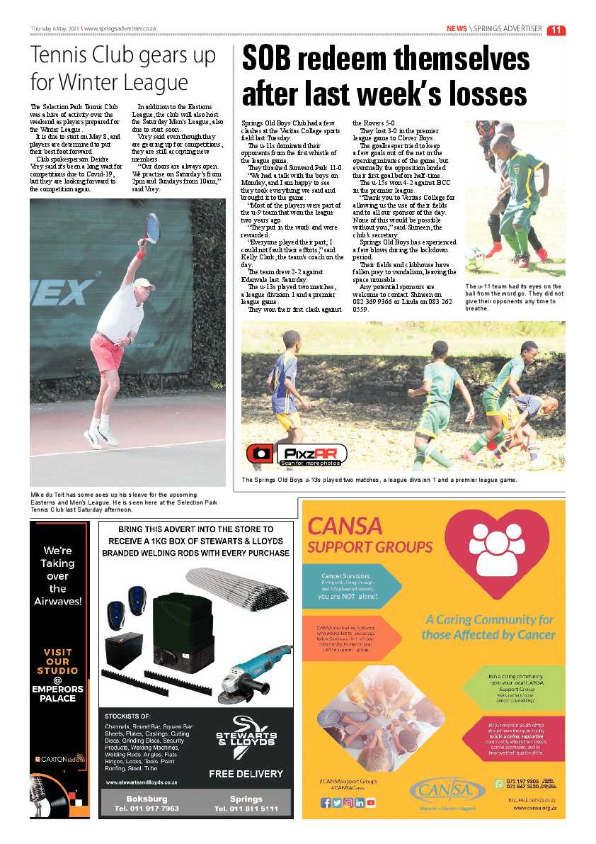 Springs Advertiser 7 May 2021 page 11