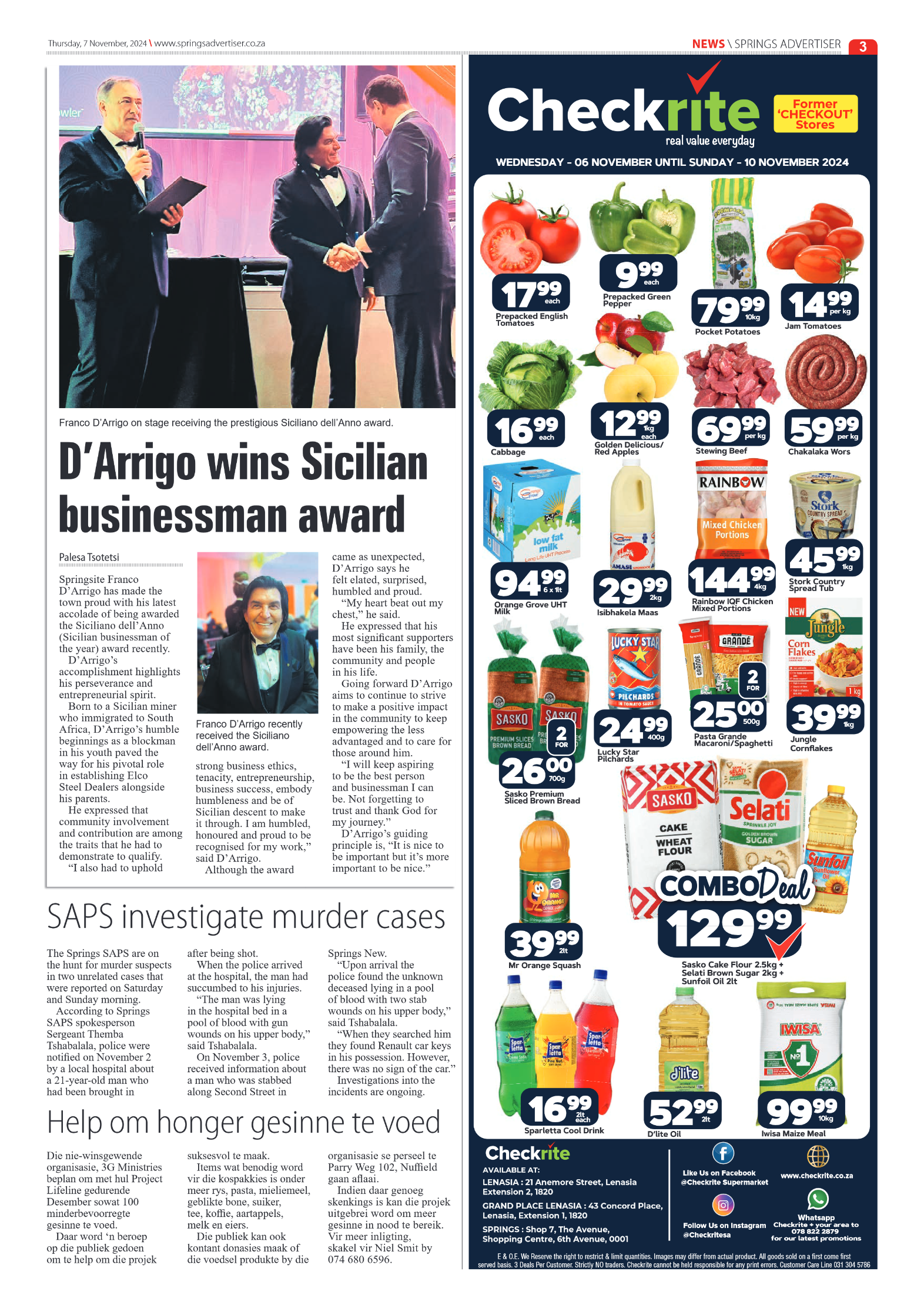 Springs Advertiser 7 November 2024 page 3
