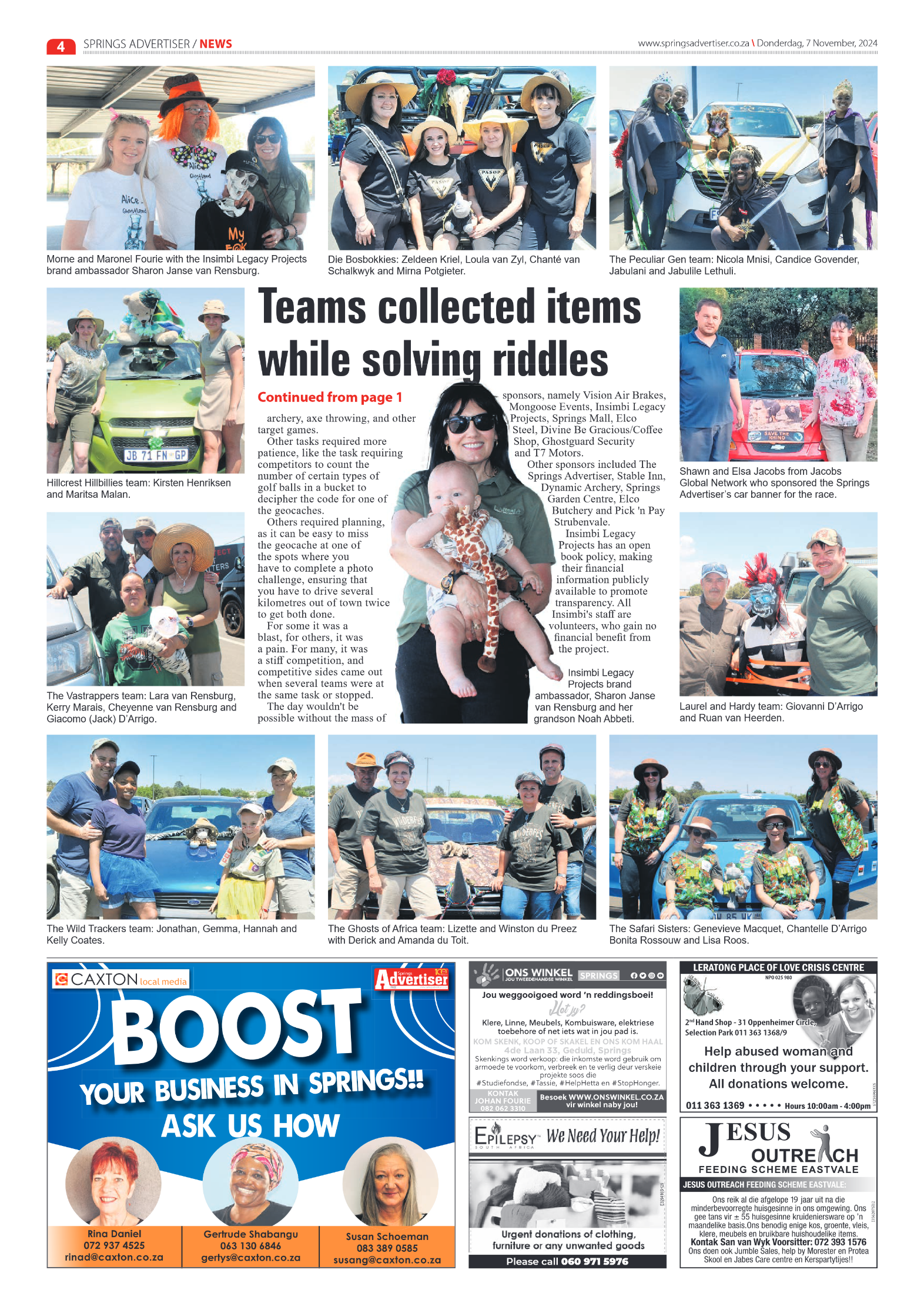 Springs Advertiser 7 November 2024 page 4