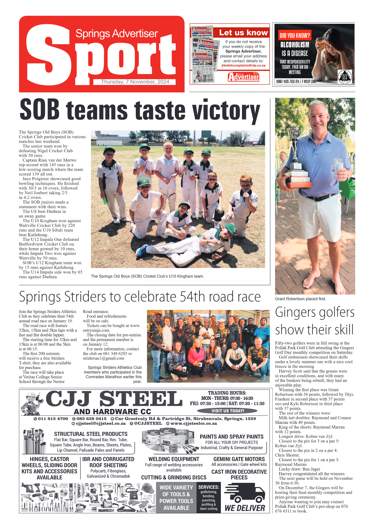 Springs Advertiser 7 November 2024 page 8
