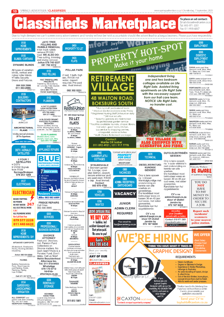 Springs Advertiser 7 September 2023 page 10