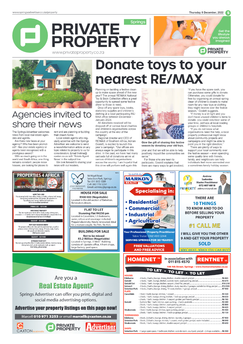 Springs Advertiser 8 Dec 2022 page 5