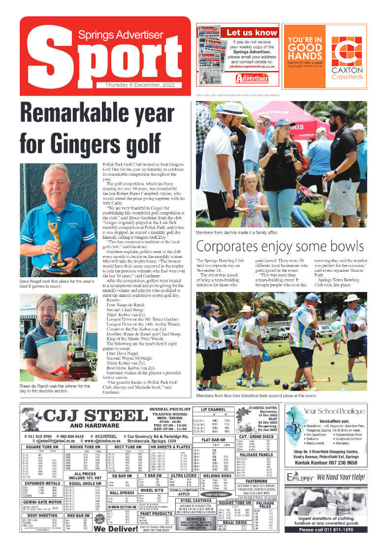 Springs Advertiser 8 Dec 2022 page 8