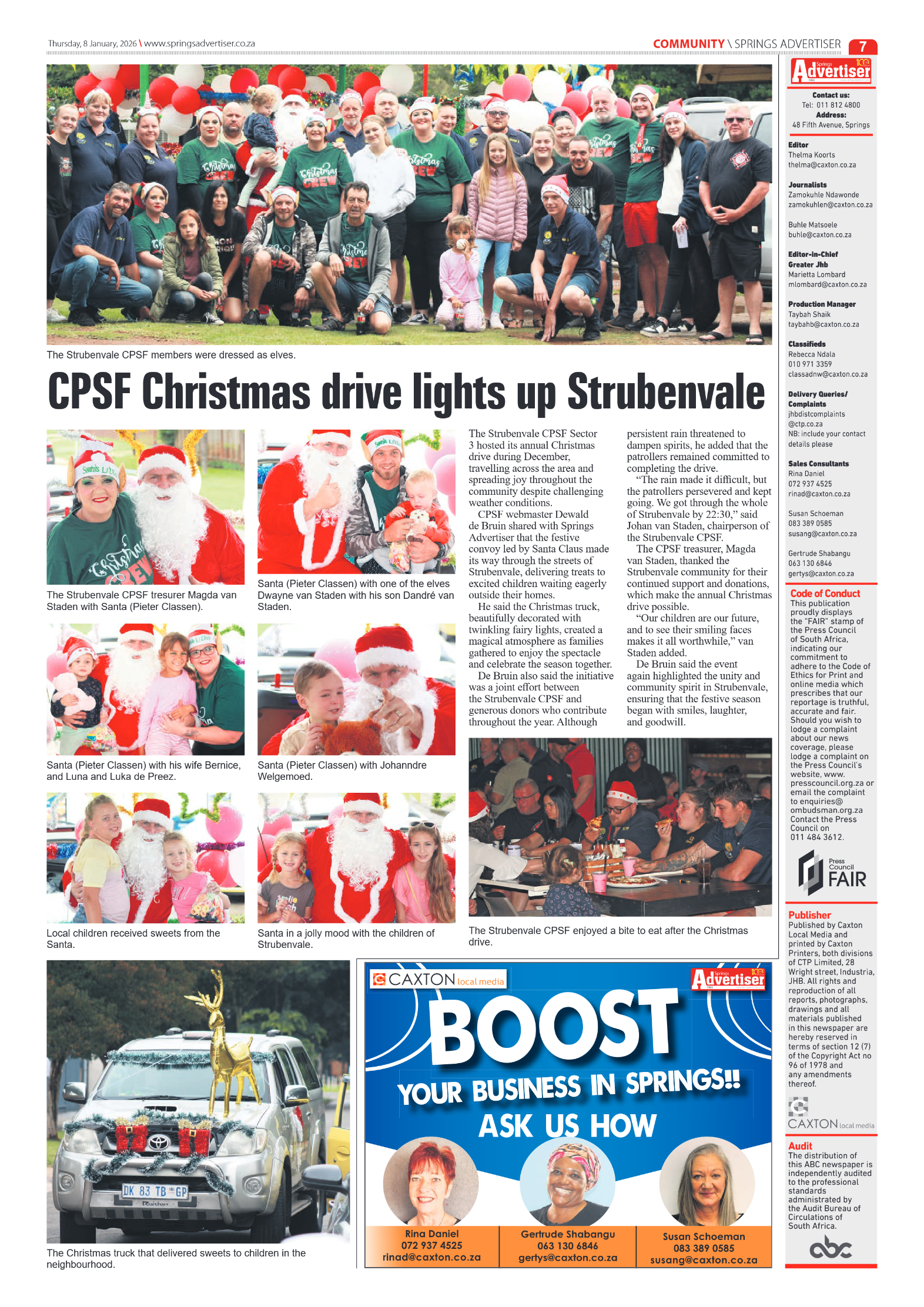 Springs Advertiser 8 January 2026 page 7