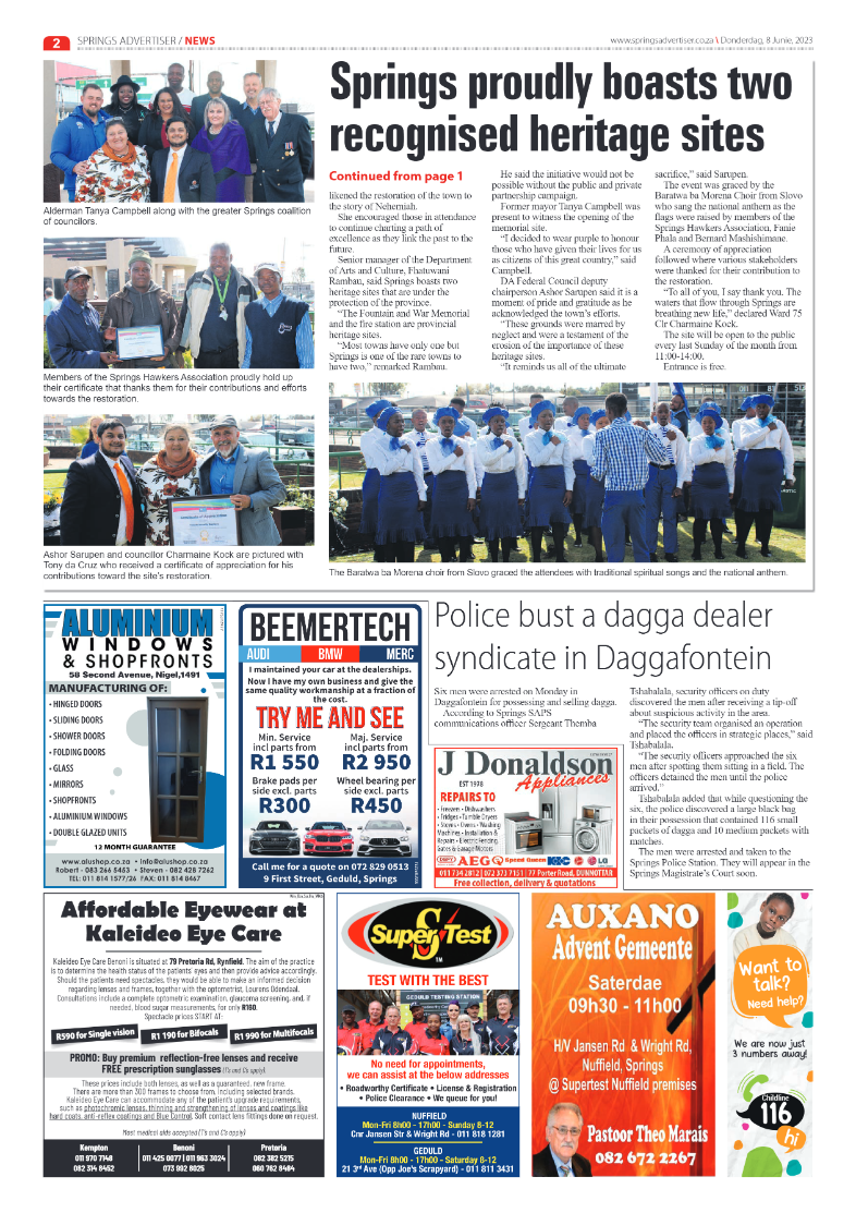 Springs Advertiser 8 June 2023 page 2