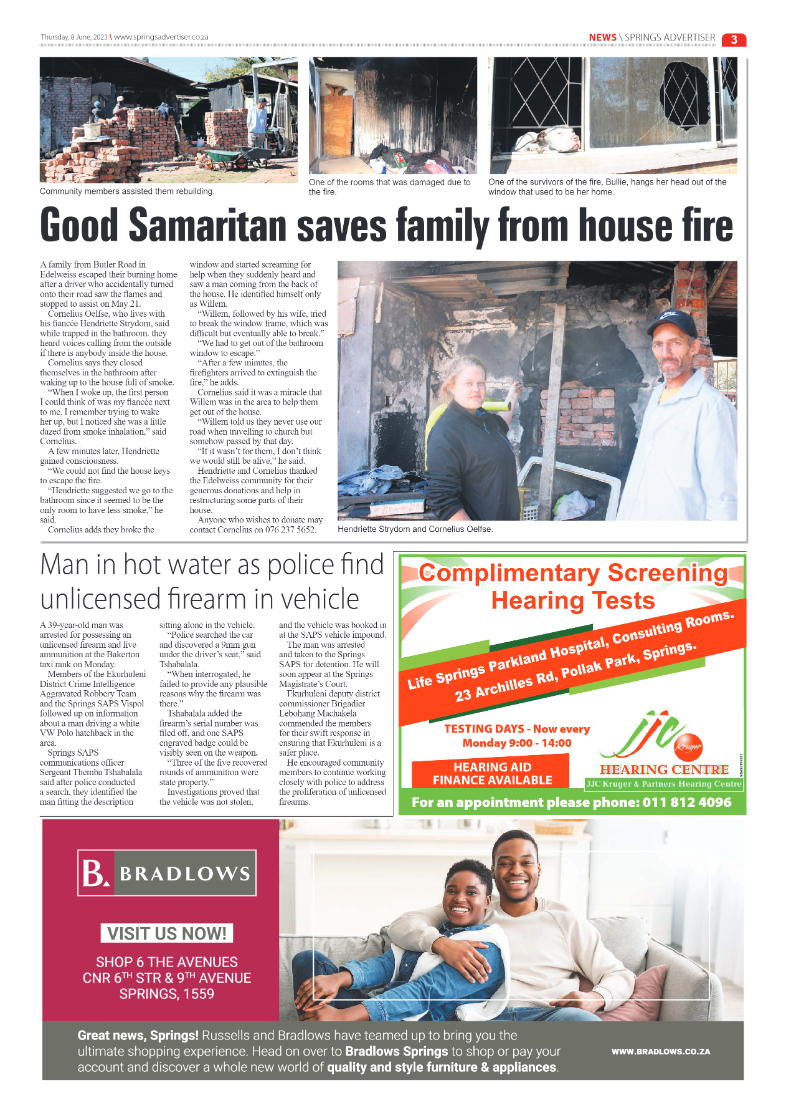 Springs Advertiser 8 June 2023 page 3