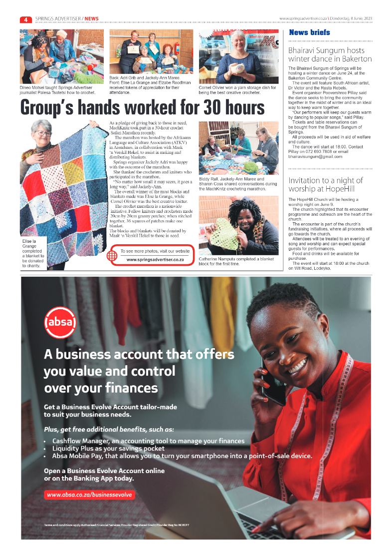 Springs Advertiser 8 June 2023 page 4