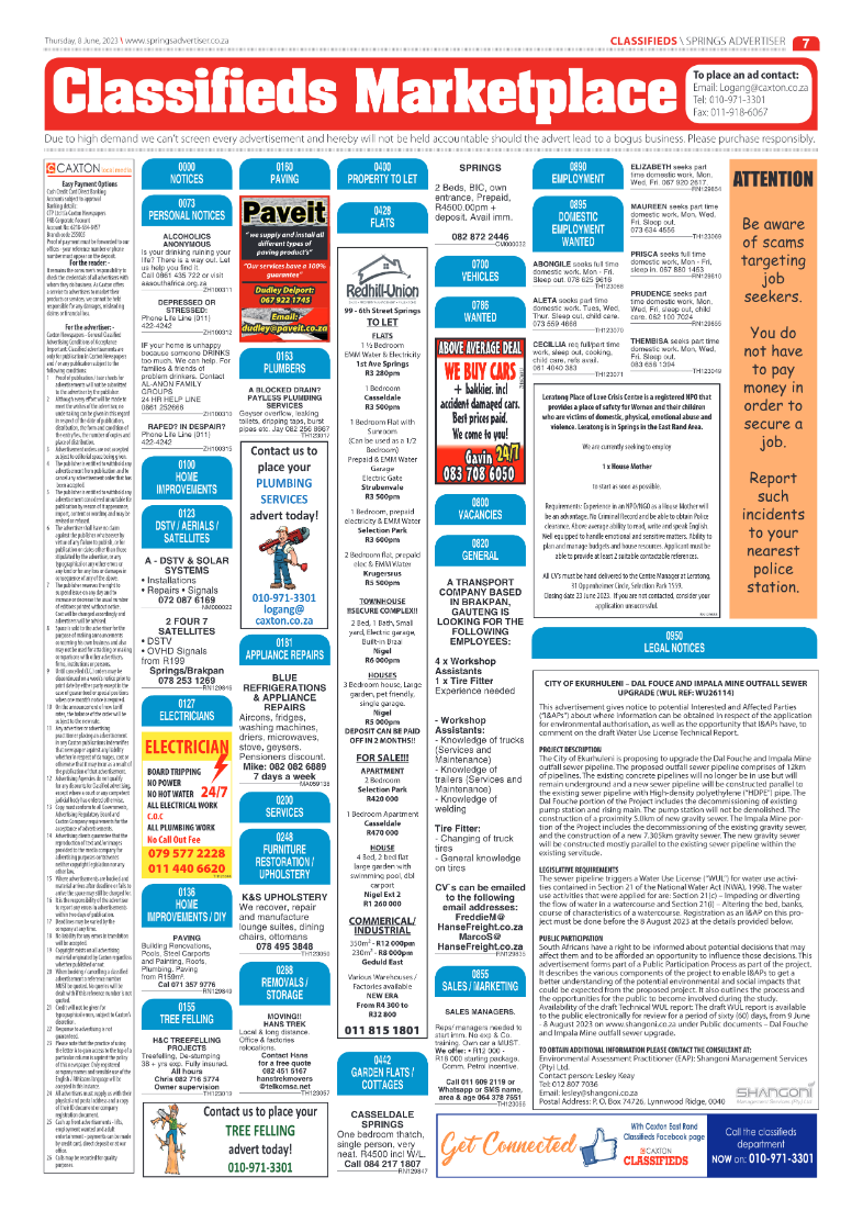 Springs Advertiser 8 June 2023 page 7