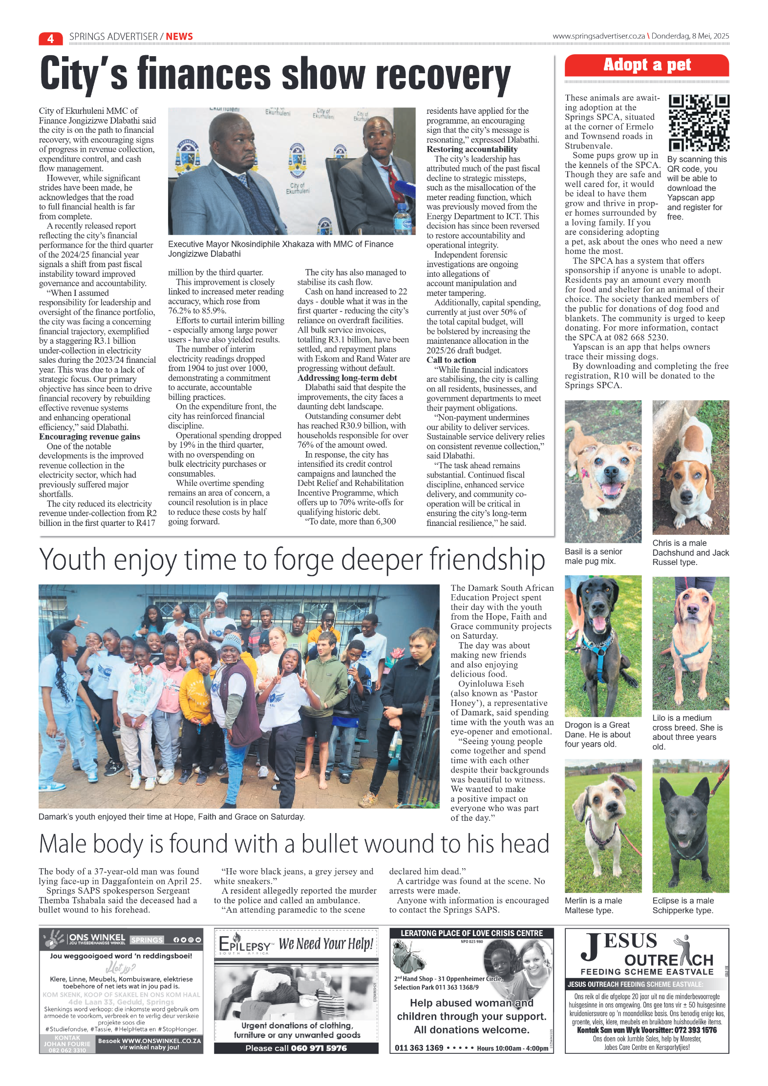 Springs Advertiser 8 May 2025 page 4