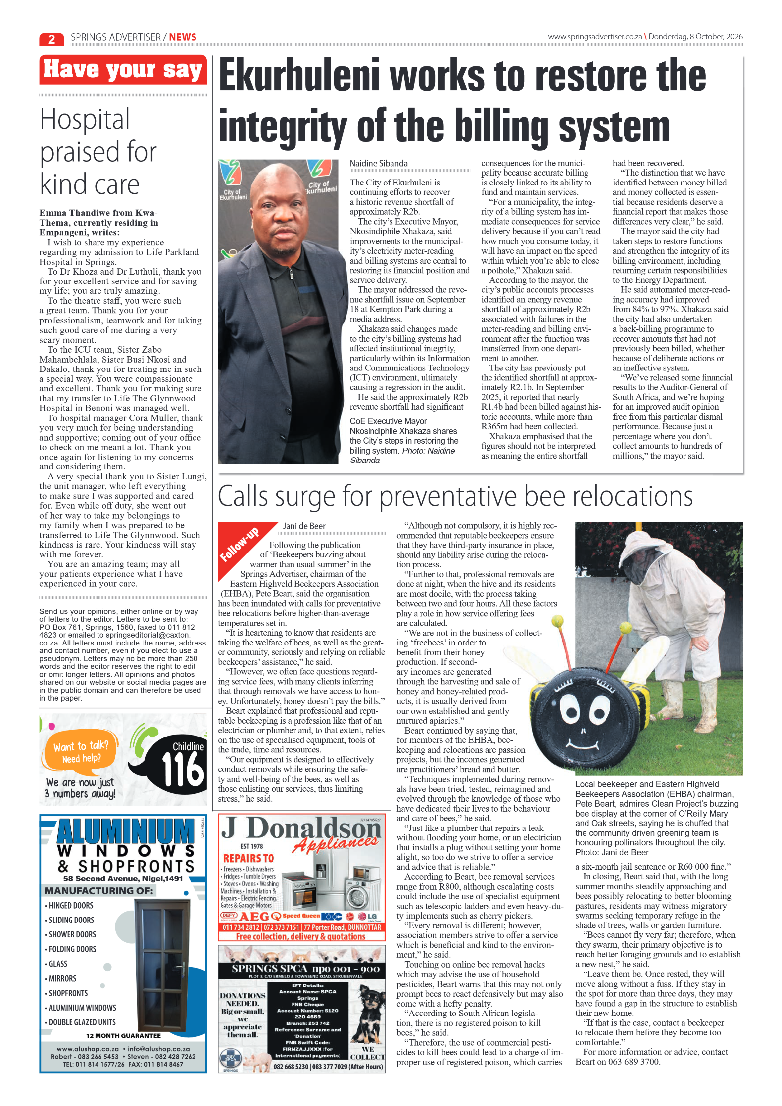 Springs Advertiser 8 October 2026 page 4