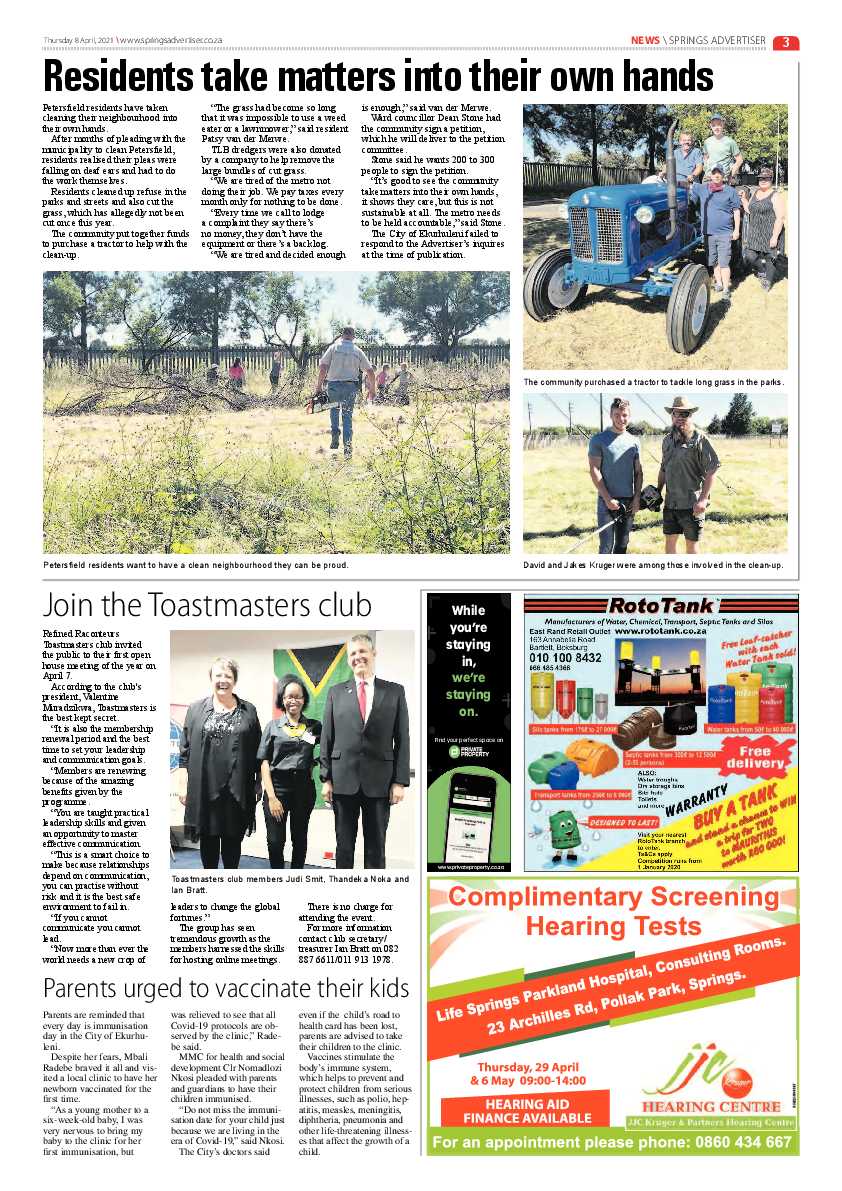 Springs Advertiser 9 April 2021 page 3