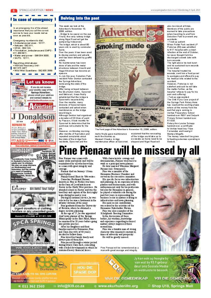 Springs Advertiser 9 April 2021 page 6