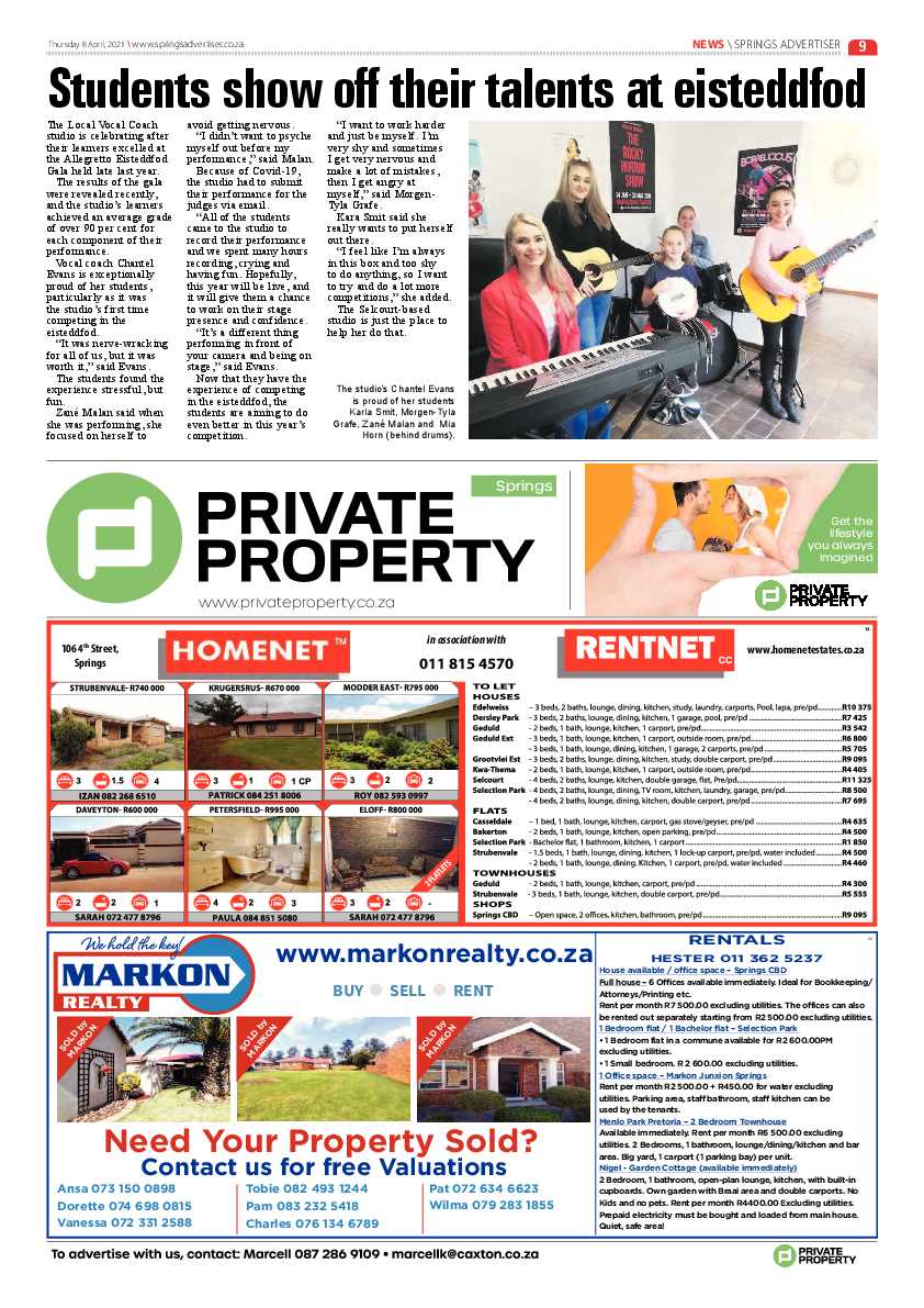 Springs Advertiser 9 April 2021 page 9