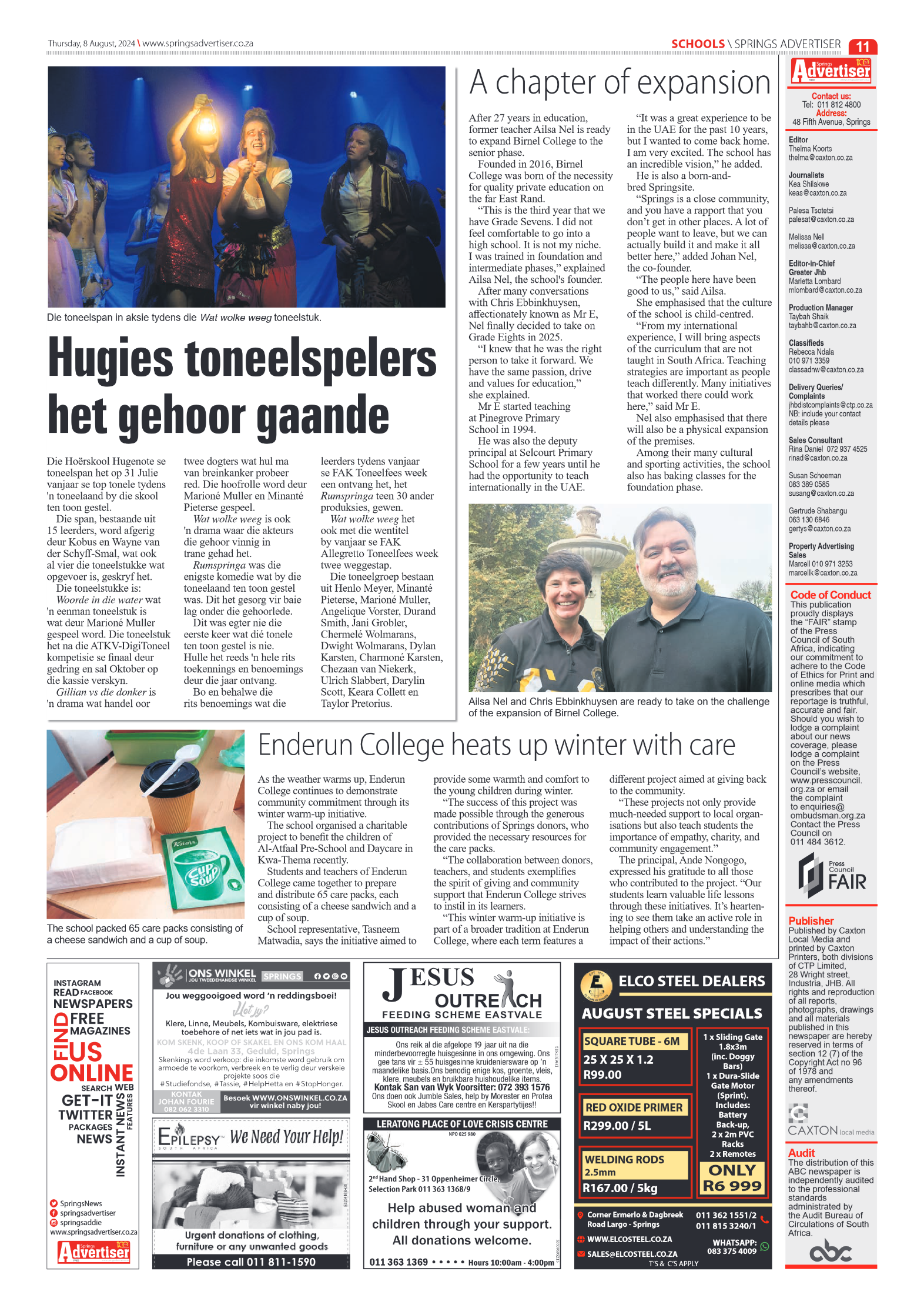 Springs Advertiser 9 August 2024 page 11