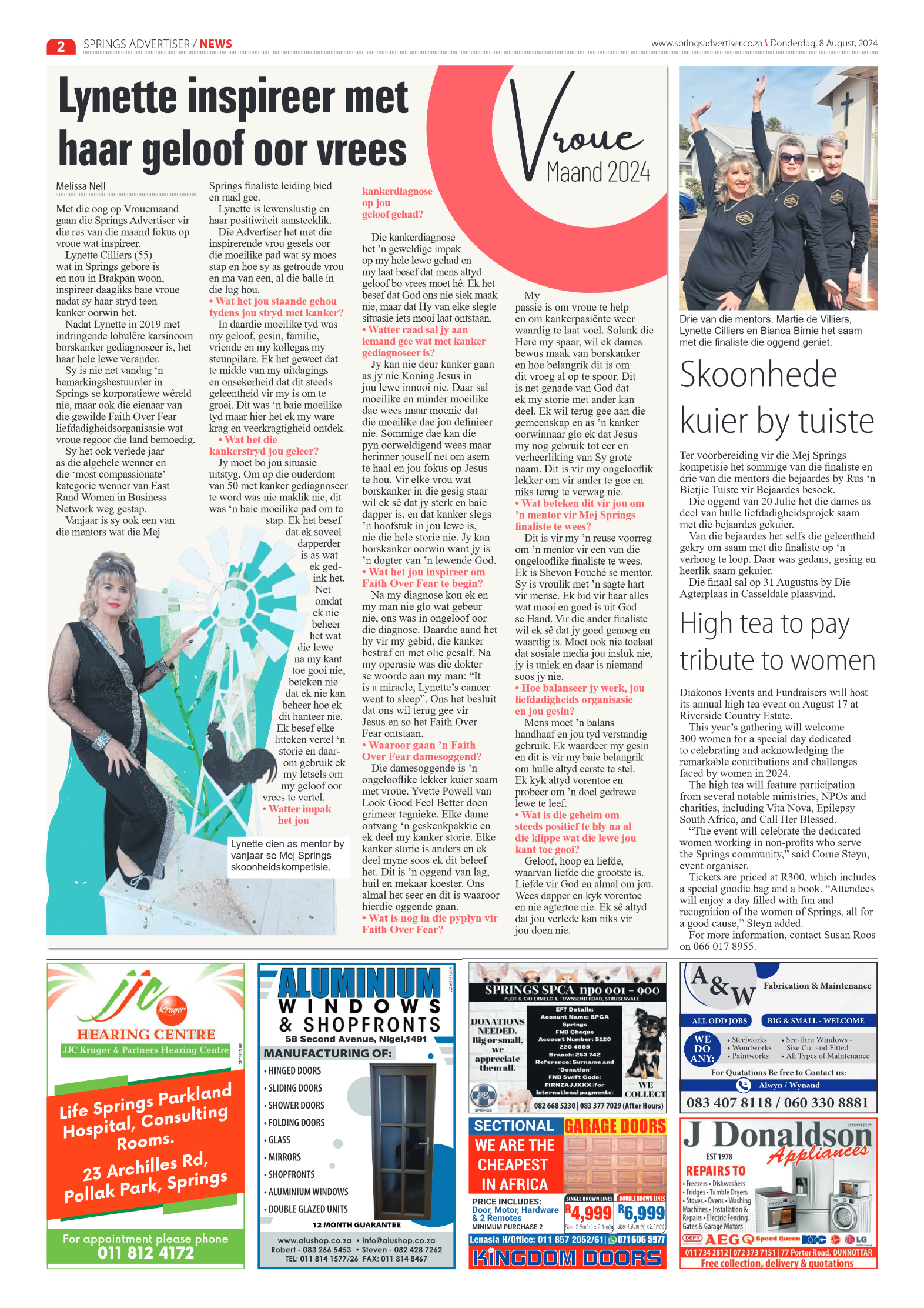 Springs Advertiser 9 August 2024 page 2