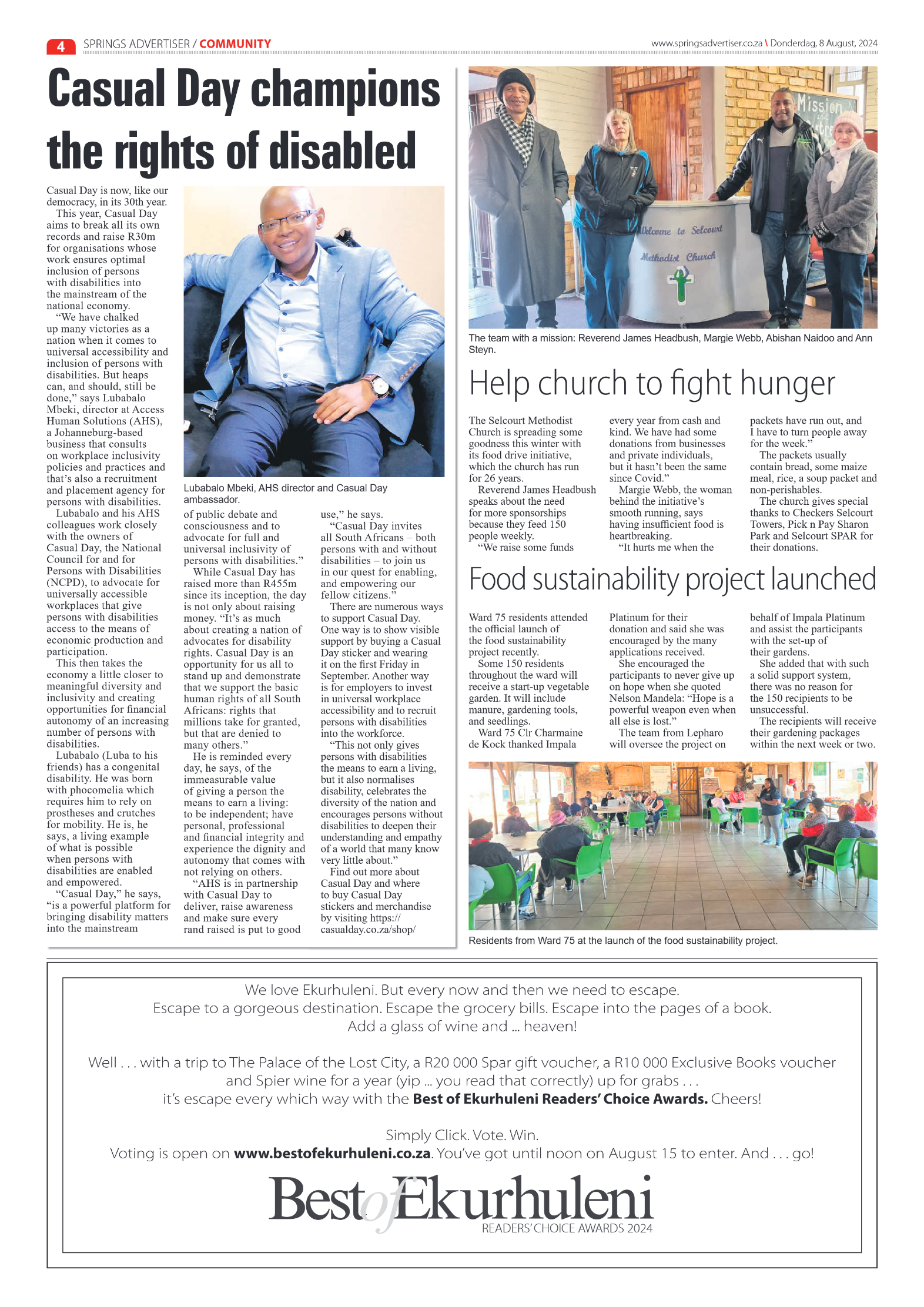 Springs Advertiser 9 August 2024 page 4