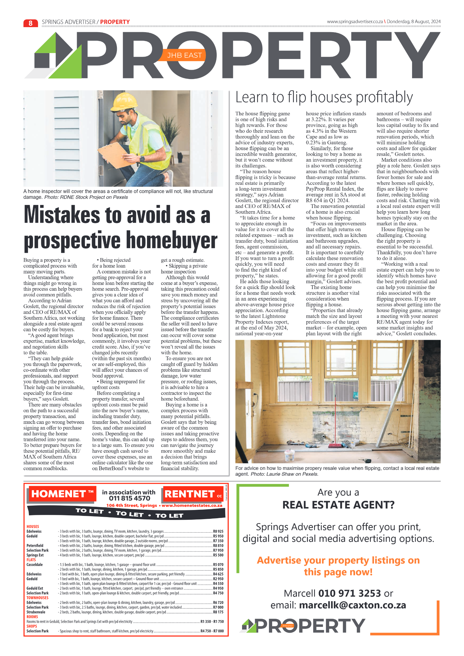 Springs Advertiser 9 August 2024 page 8
