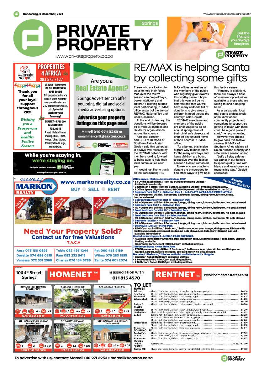 Springs Advertiser 9 December 2021 page 4