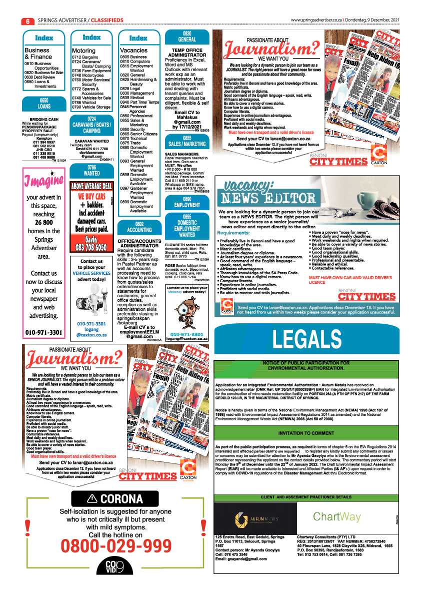 Springs Advertiser 9 December 2021 page 6