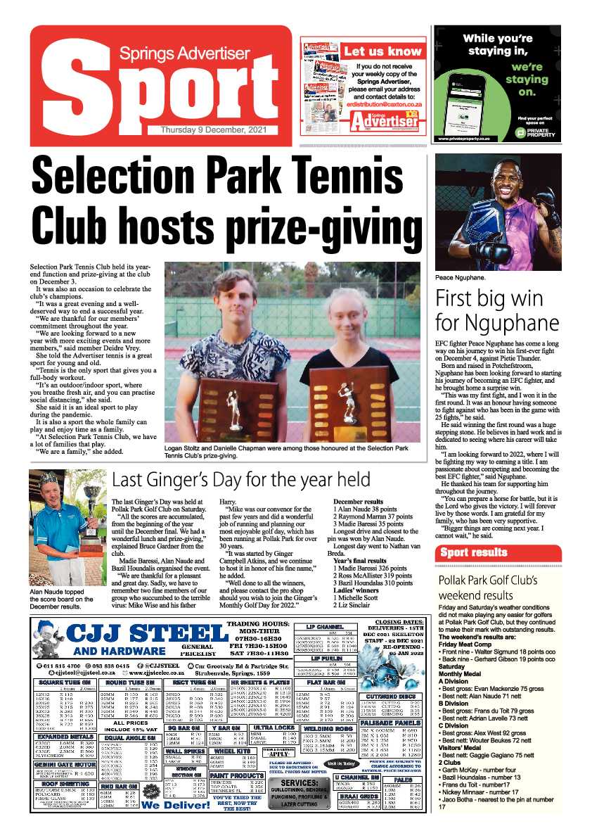 Springs Advertiser 9 December 2021 page 8