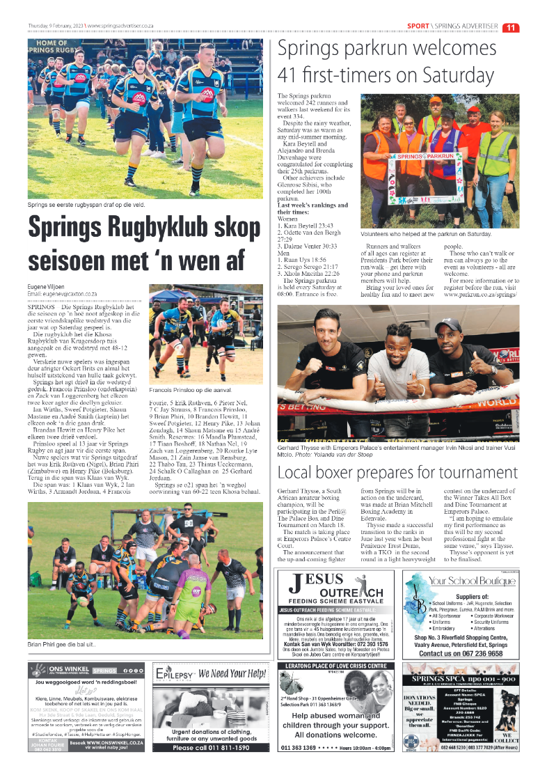 Springs Advertiser 9 February 2023 page 11