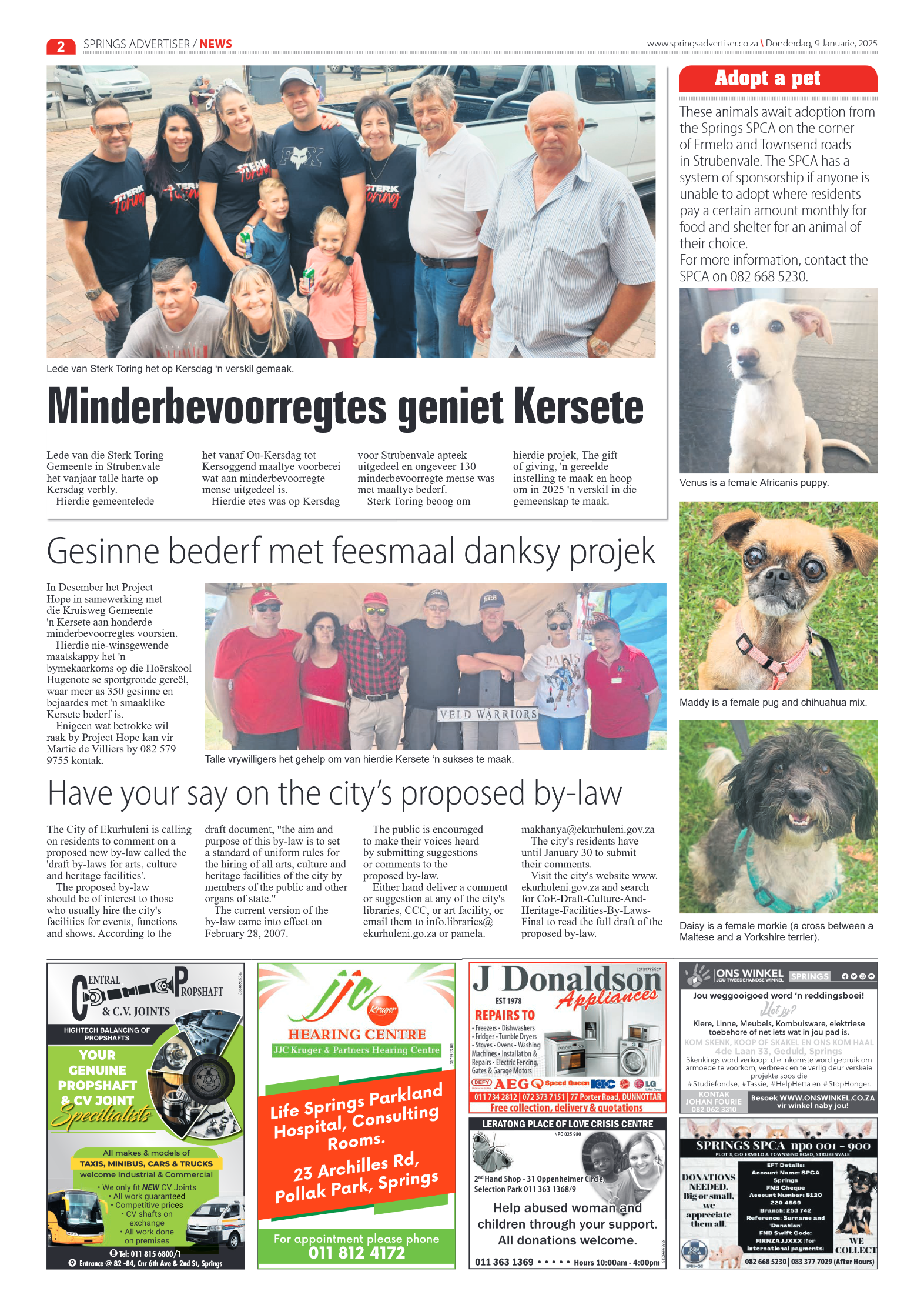 Springs Advertiser 9 January 2025 page 2