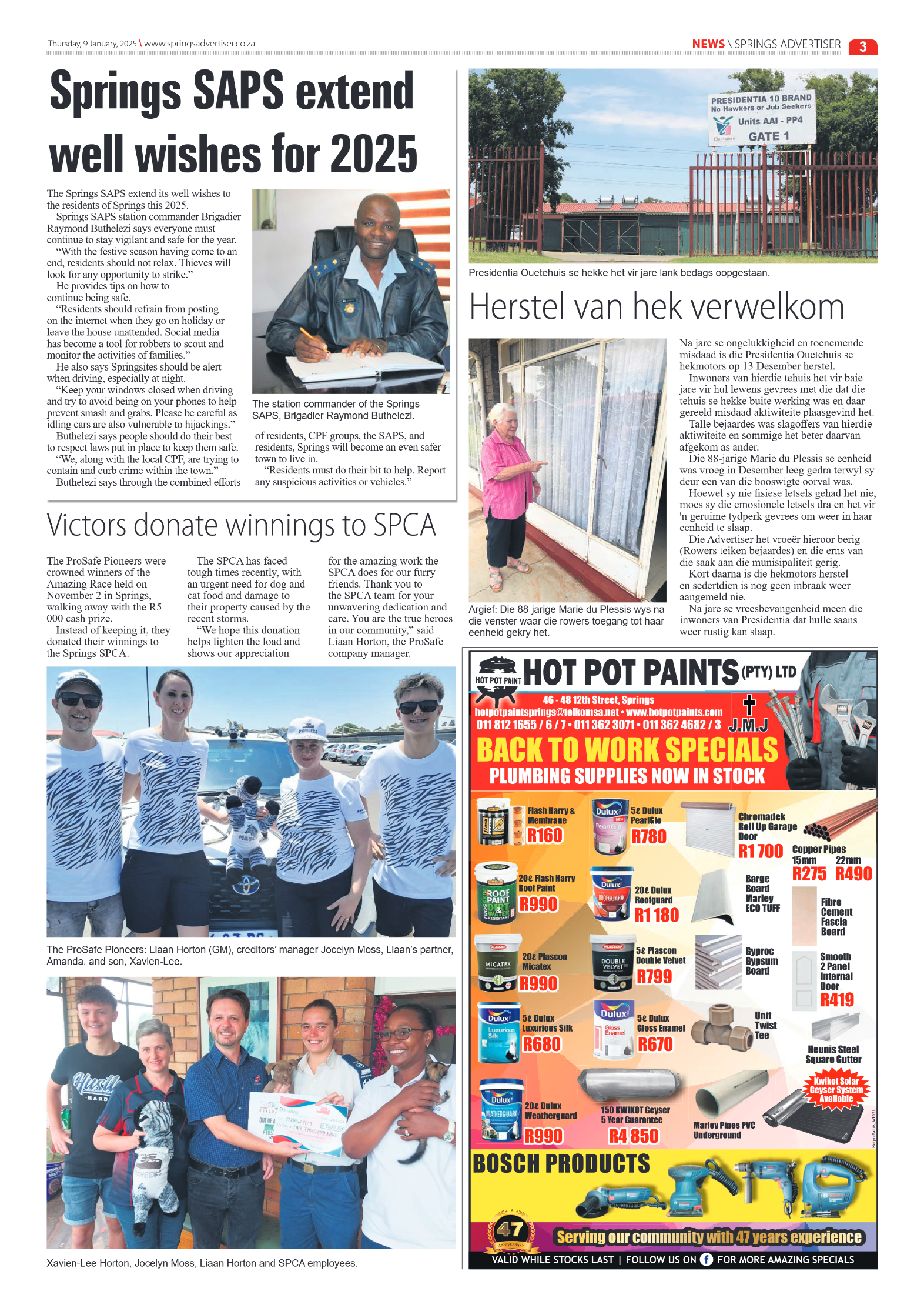 Springs Advertiser 9 January 2025 page 3