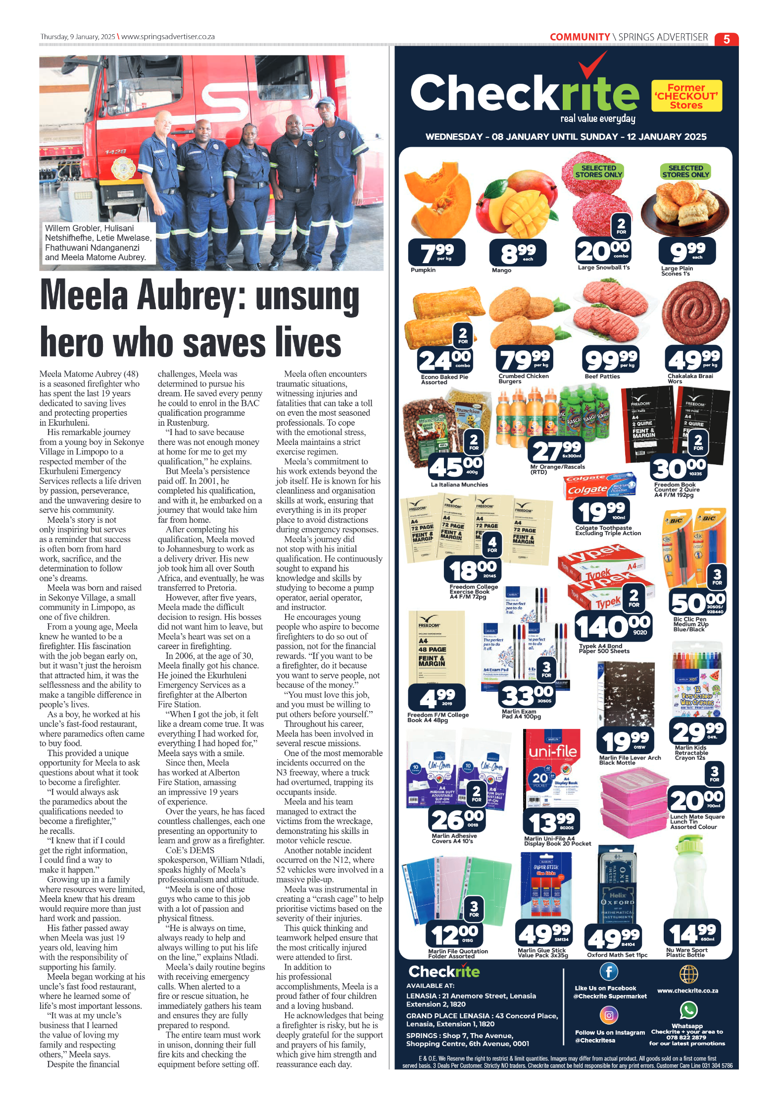 Springs Advertiser 9 January 2025 page 5