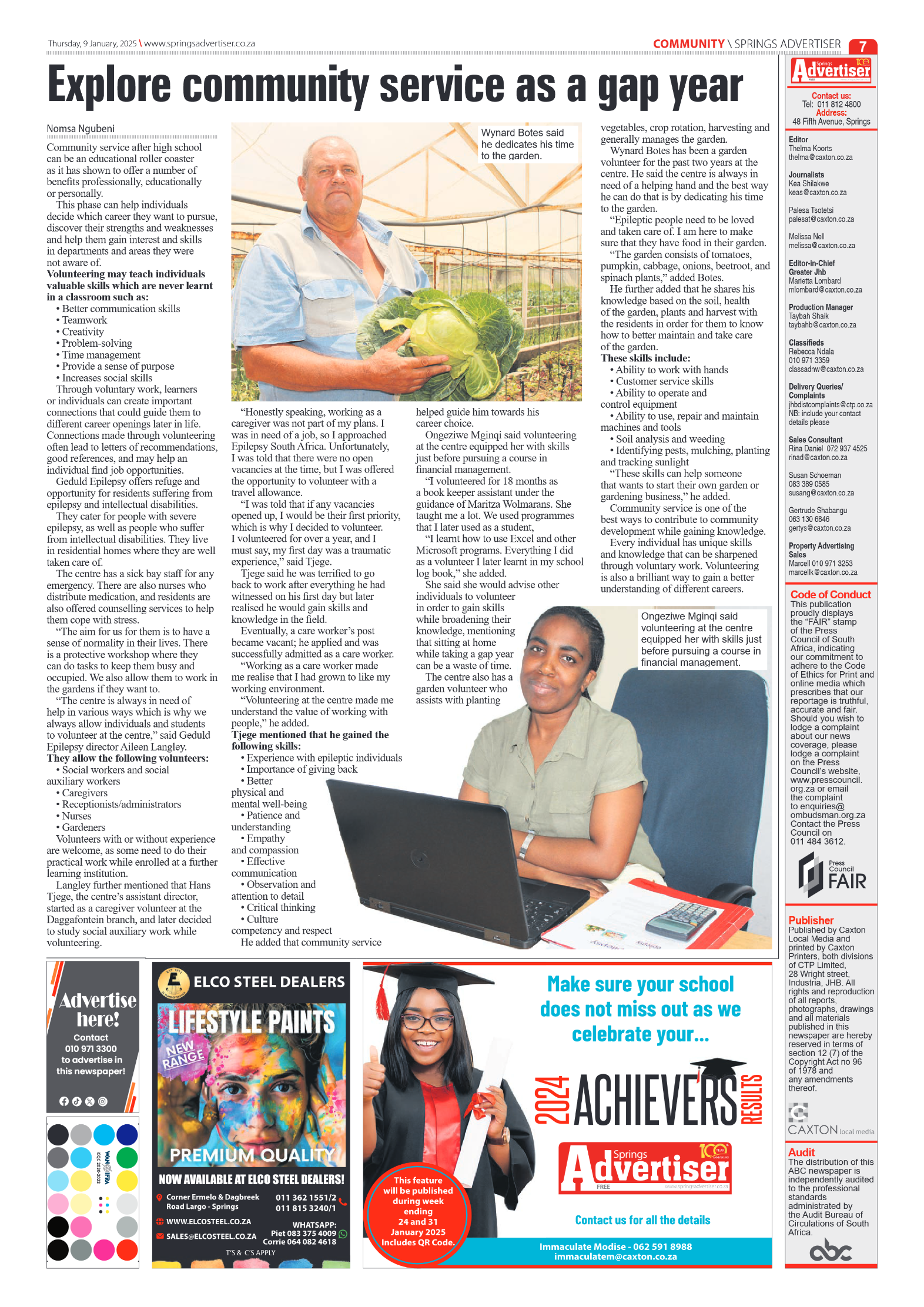 Springs Advertiser 9 January 2025 page 7