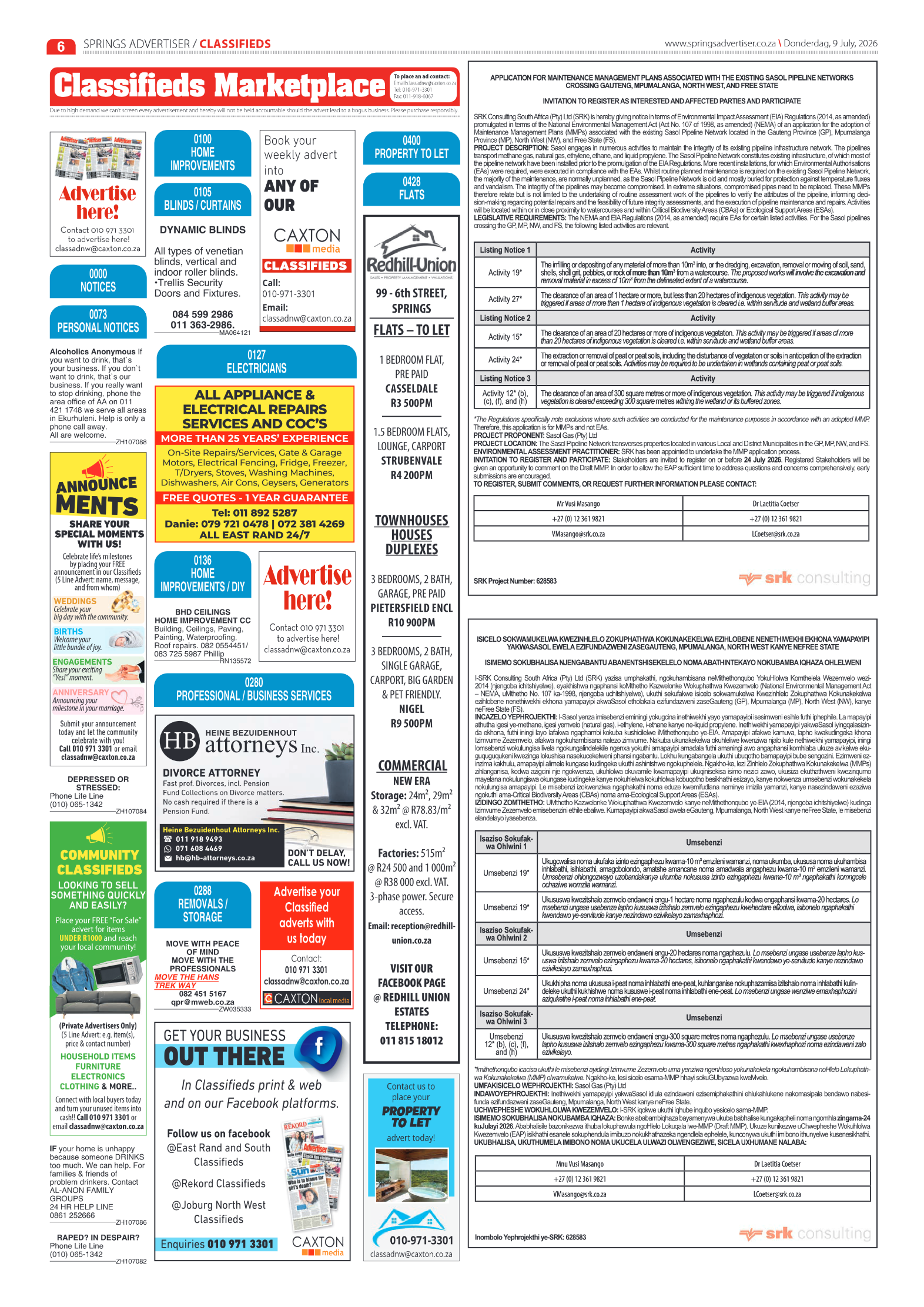 Springs Advertiser 9 July 2026 page 8
