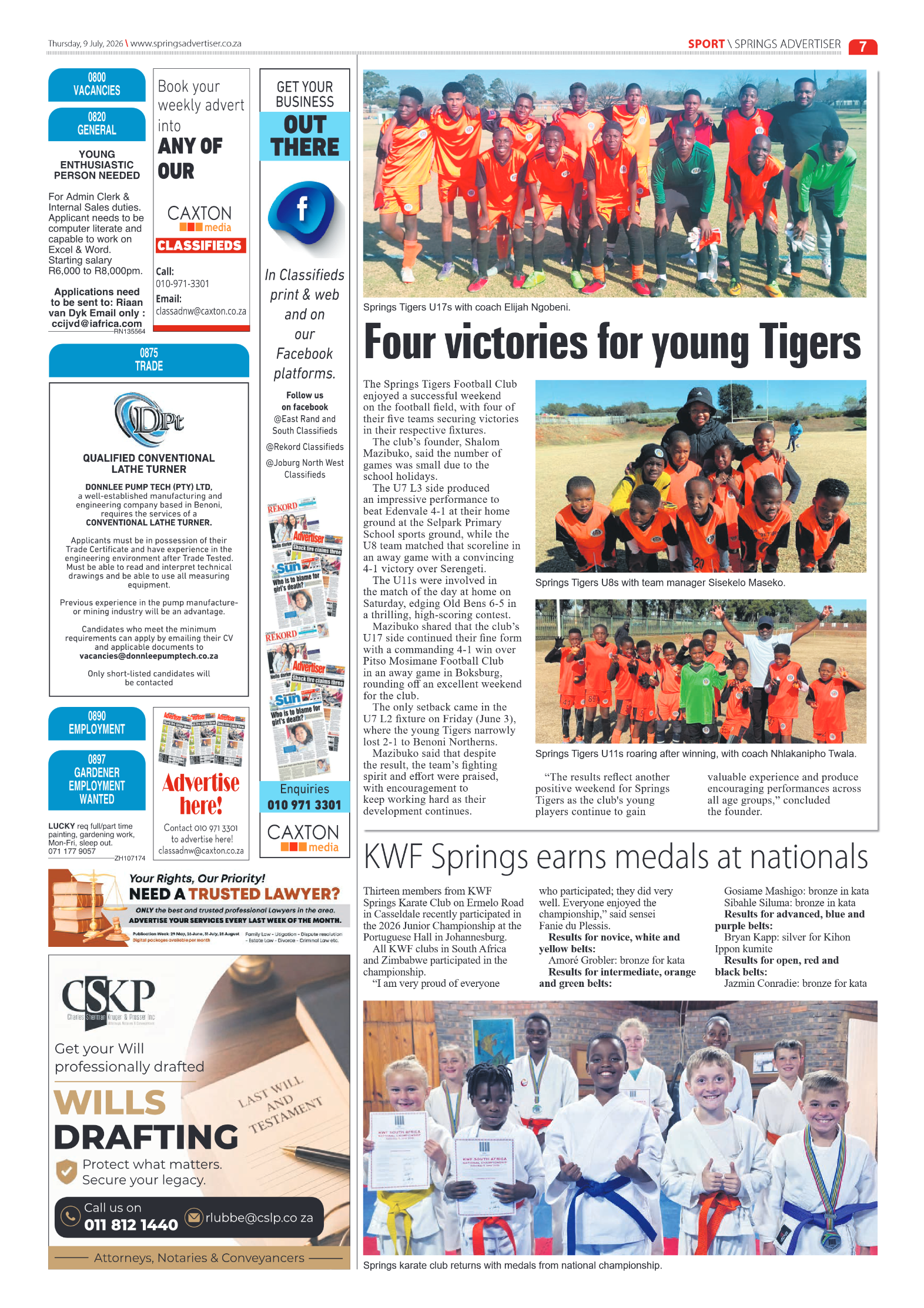 Springs Advertiser 9 July 2026 page 9