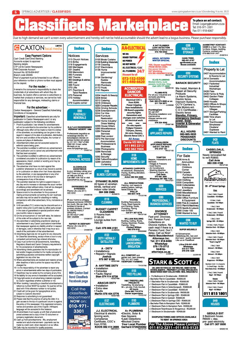 Springs Advertiser 9 June 2022 page 6